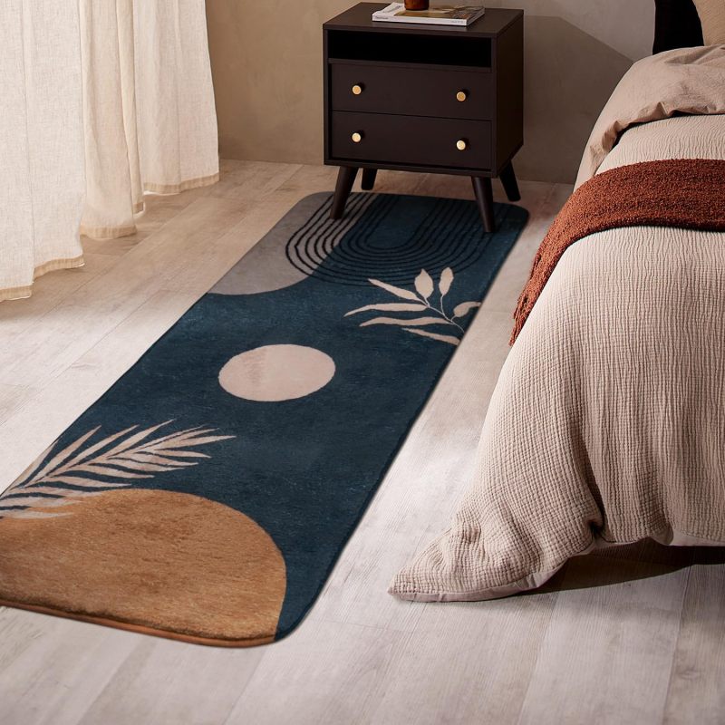 Bathroom Rugs Non-Slip Boho Bath Mat, Small Cute Bath Mat Soft Washable Bathmat Shower Rug for Bathtub Boho Decor