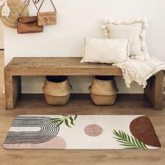 Bathroom Rugs Non-Slip Boho Bath Mat, Small Cute Bath Mat Soft Washable Bathmat Shower Rug for Bathtub Boho Decor