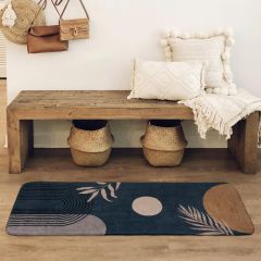 Bathroom Rugs Non-Slip Boho Bath Mat, Small Cute Bath Mat Soft Washable Bathmat Shower Rug for Bathtub Boho Decor