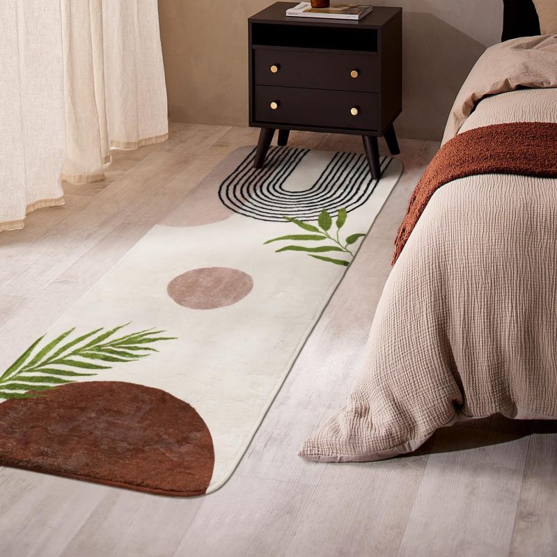 Bathroom Rugs Non-Slip Boho Bath Mat, Small Cute Bath Mat Soft Washable Bathmat Shower Rug for Bathtub Boho Decor