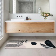 Bathroom Rugs Non-Slip Boho Bath Mat, Small Cute Bath Mat Soft Washable Bathmat Shower Rug for Bathtub Boho Decor
