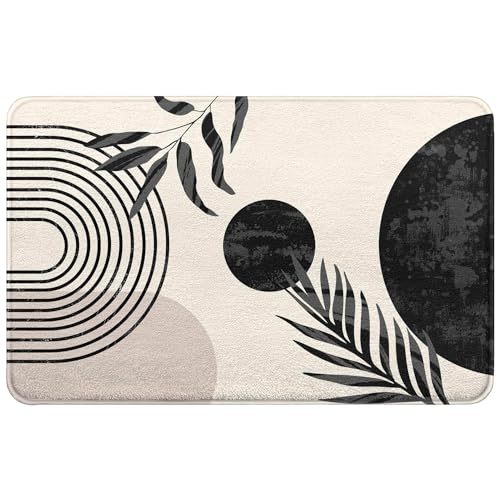 Bathroom Rugs Non-Slip Boho Bath Mat, Small Cute Bath Mat Soft Washable Bathmat Shower Rug for Bathtub Boho Decor