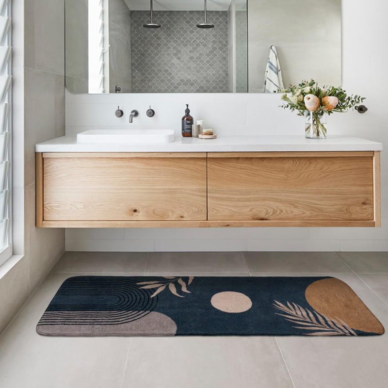 Bathroom Rugs Non-Slip Boho Bath Mat, Small Cute Bath Mat Soft Washable Bathmat Shower Rug for Bathtub Boho Decor