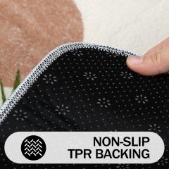 Bathroom Rugs Non-Slip Boho Bath Mat, Small Cute Bath Mat Soft Washable Bathmat Shower Rug for Bathtub Boho Decor