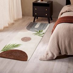 Bathroom Rugs Non-Slip Boho Bath Mat, Small Cute Bath Mat Soft Washable Bathmat Shower Rug for Bathtub Boho Decor