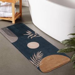 Bathroom Rugs Non-Slip Boho Bath Mat, Small Cute Bath Mat Soft Washable Bathmat Shower Rug for Bathtub Boho Decor