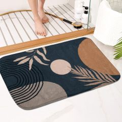 改Bathroom Rugs Non-Slip Boho Bath Mat, Small Cute Bath Mat Soft Washable Bathmat Shower Rug for Bathtub Boho Decor