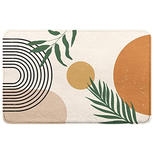Bathroom Rugs Non-Slip Boho Bath Mat, Small Cute Bath Mat Soft Washable Bathmat Shower Rug for Bathtub Boho Decor
