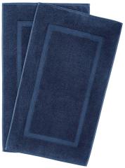 改Cotton Banded Bath Mats 2 Pack, [Not a Bathroom Rug], 22"x34" (Grey)
