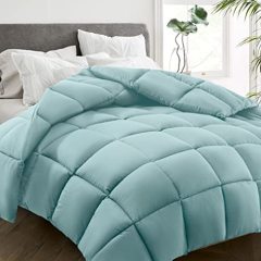 All Season Twin Size Bed Comforter - Cooling Down Alternative Quilted Duvet Insert with Corner Tabs - Winter Warm - Machine Washable