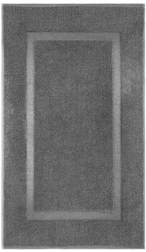 改Cotton Banded Bath Mats 2 Pack, [Not a Bathroom Rug], 22"x34" (Grey)