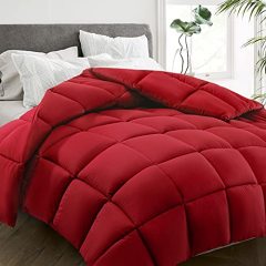 All Season Twin Size Bed Comforter - Cooling Down Alternative Quilted Duvet Insert with Corner Tabs - Winter Warm - Machine Washable