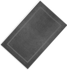 改Cotton Banded Bath Mats 2 Pack, [Not a Bathroom Rug], 22"x34" (Grey)