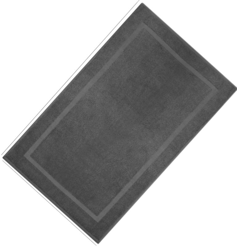 改Cotton Banded Bath Mats 2 Pack, [Not a Bathroom Rug], 22"x34" (Grey)