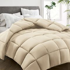 All Season Twin Size Bed Comforter - Cooling Down Alternative Quilted Duvet Insert with Corner Tabs - Winter Warm - Machine Washable