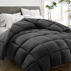All Season Twin Size Bed Comforter - Cooling Down Alternative Quilted Duvet Insert with Corner Tabs - Winter Warm - Machine Washable