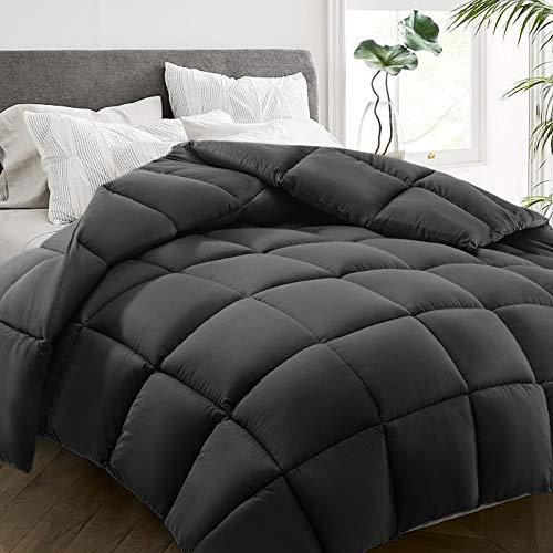 All Season Twin Size Bed Comforter - Cooling Down Alternative Quilted Duvet Insert with Corner Tabs - Winter Warm - Machine Washable