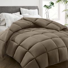 All Season Twin Size Bed Comforter - Cooling Down Alternative Quilted Duvet Insert with Corner Tabs - Winter Warm - Machine Washable
