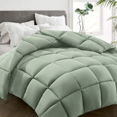 All Season Twin Size Bed Comforter - Cooling Down Alternative Quilted Duvet Insert with Corner Tabs - Winter Warm - Machine Washable