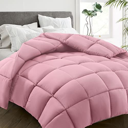 All Season Twin Size Bed Comforter - Cooling Down Alternative Quilted Duvet Insert with Corner Tabs - Winter Warm - Machine Washable