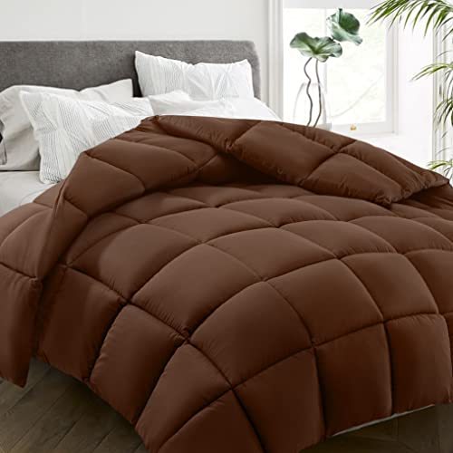 All Season Twin Size Bed Comforter - Cooling Down Alternative Quilted Duvet Insert with Corner Tabs - Winter Warm - Machine Washable