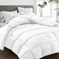 All Season Twin Size Bed Comforter - Cooling Down Alternative Quilted Duvet Insert with Corner Tabs - Winter Warm - Machine Washable