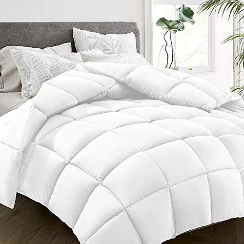 All Season Twin Size Bed Comforter - Cooling Down Alternative Quilted Duvet Insert with Corner Tabs - Winter Warm - Machine Washable