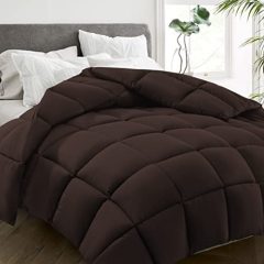 All Season Twin Size Bed Comforter - Cooling Down Alternative Quilted Duvet Insert with Corner Tabs - Winter Warm - Machine Washable