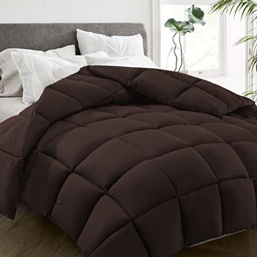 All Season Twin Size Bed Comforter - Cooling Down Alternative Quilted Duvet Insert with Corner Tabs - Winter Warm - Machine Washable