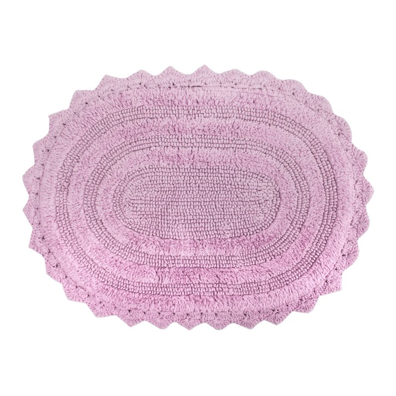 Crochet Collection Reversible Bath Mat, Round