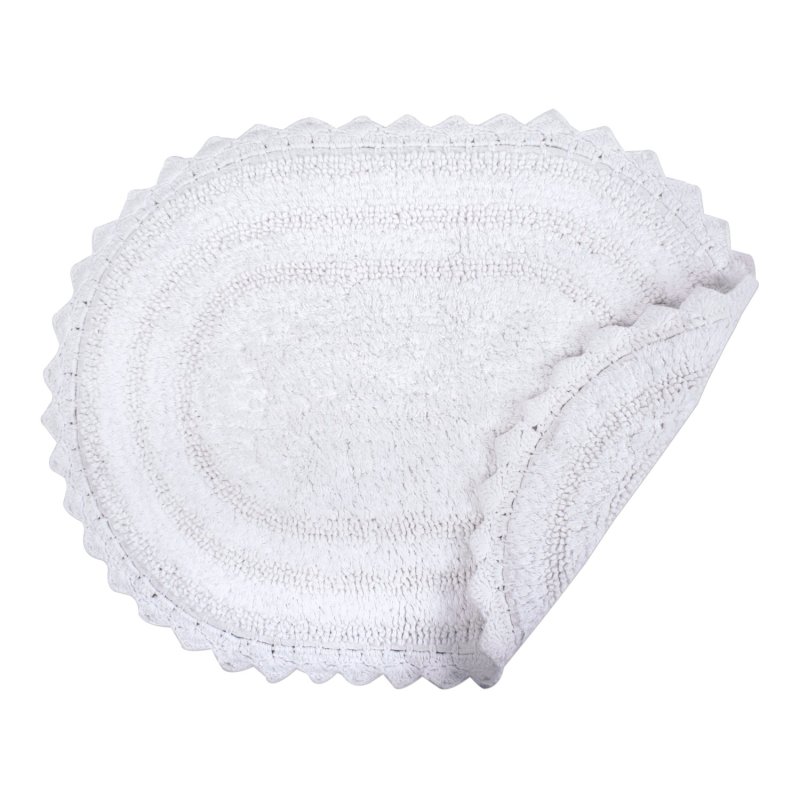 Crochet Collection Reversible Bath Mat, Round