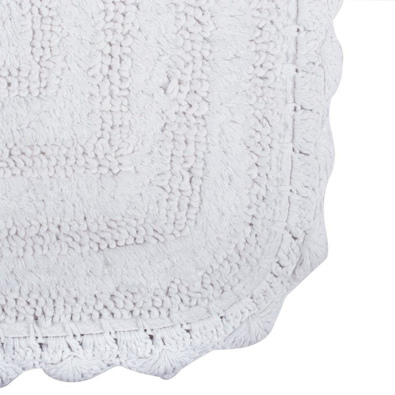 Crochet Collection Reversible Bath Mat, Round