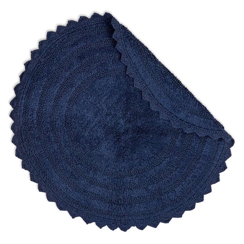 Crochet Collection Reversible Bath Mat, Round