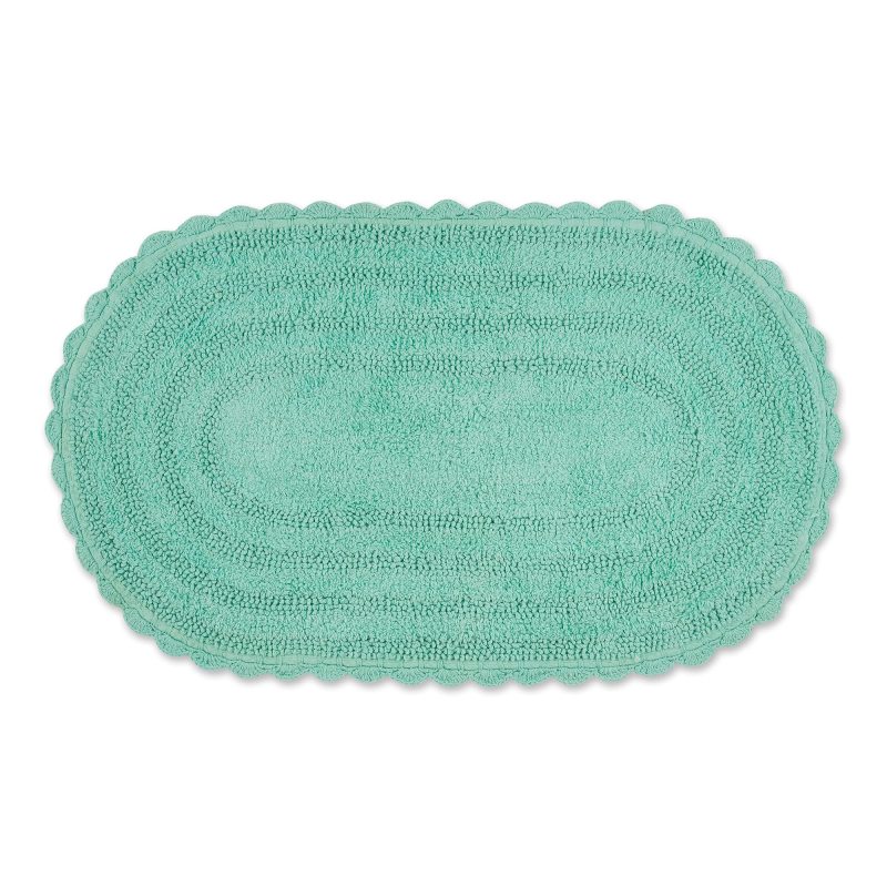 Crochet Collection Reversible Bath Mat, Round