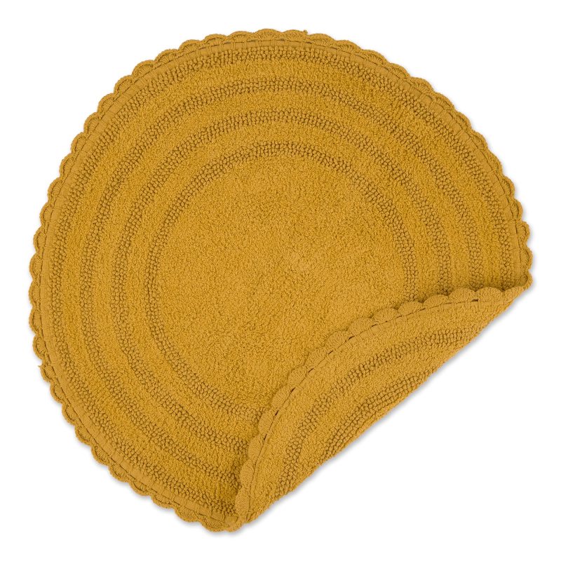 Crochet Collection Reversible Bath Mat, Round