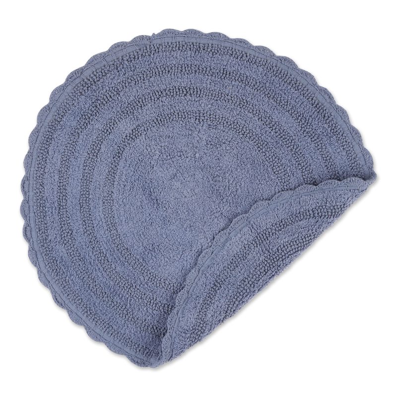 Crochet Collection Reversible Bath Mat, Round