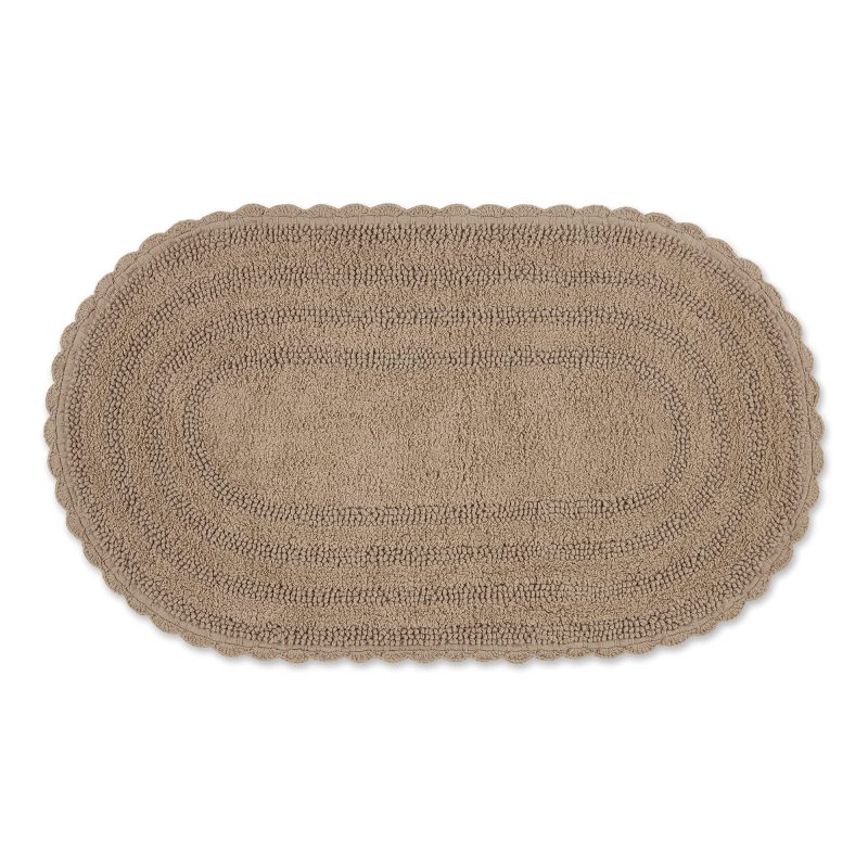 Crochet Collection Reversible Bath Mat, Round
