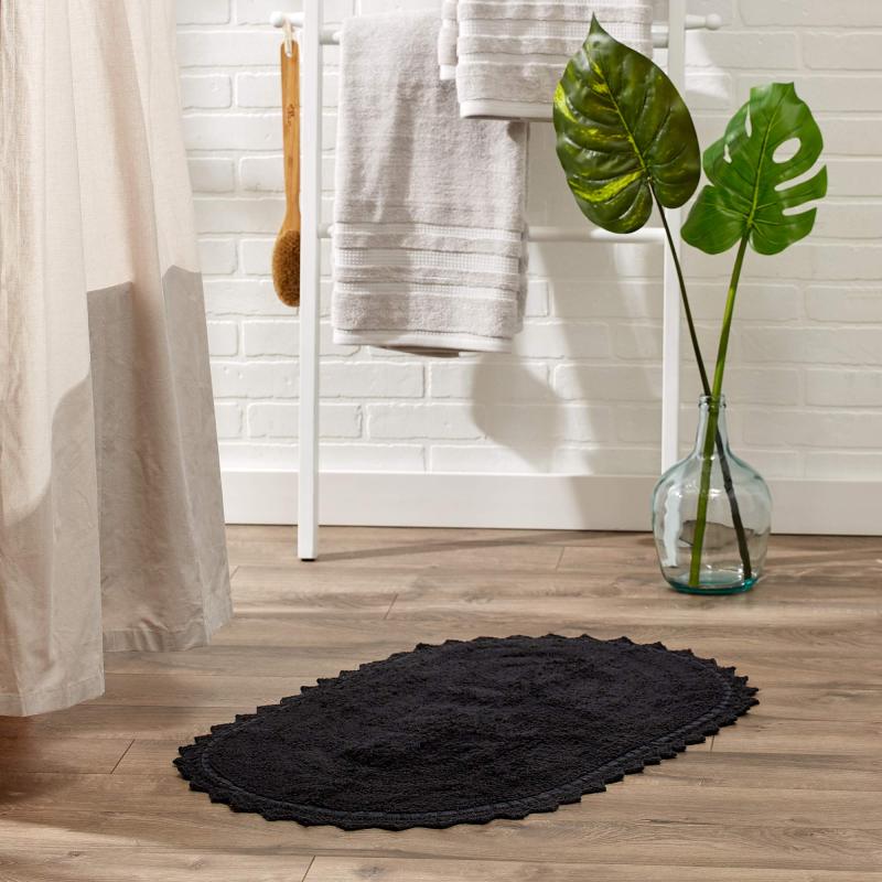 Crochet Collection Reversible Bath Mat, Round