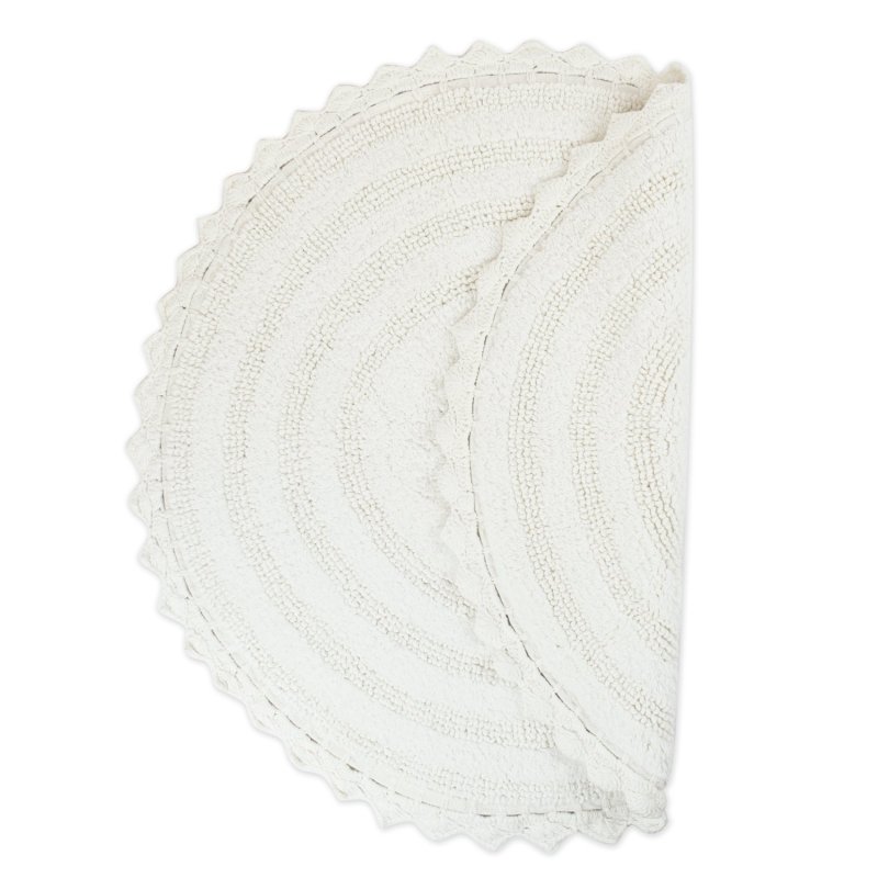 Crochet Collection Reversible Bath Mat, Round