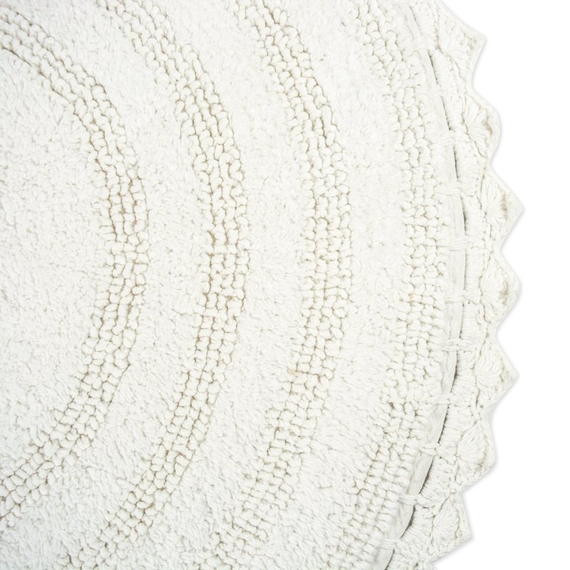 Crochet Collection Reversible Bath Mat, Round