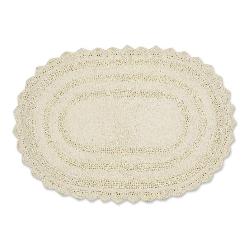 Crochet Collection Reversible Bath Mat, Round