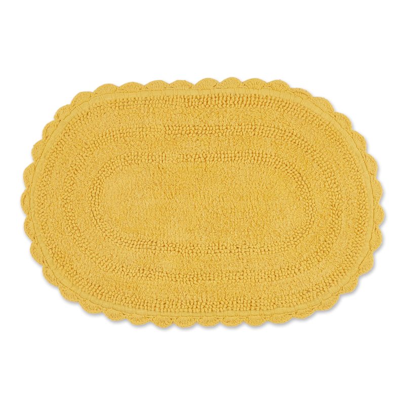 Crochet Collection Reversible Bath Mat, Round