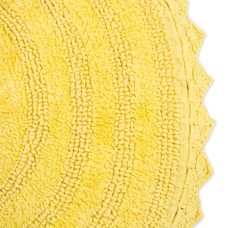 Crochet Collection Reversible Bath Mat, Round
