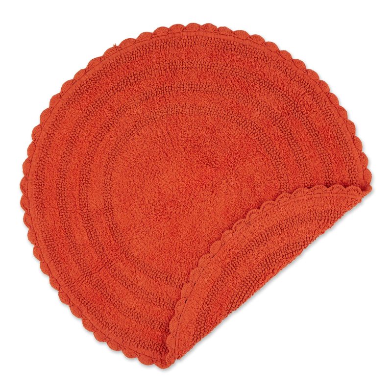 Crochet Collection Reversible Bath Mat, Round