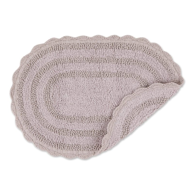 Crochet Collection Reversible Bath Mat, Round