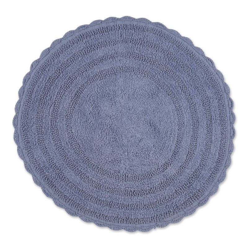 Crochet Collection Reversible Bath Mat, Round
