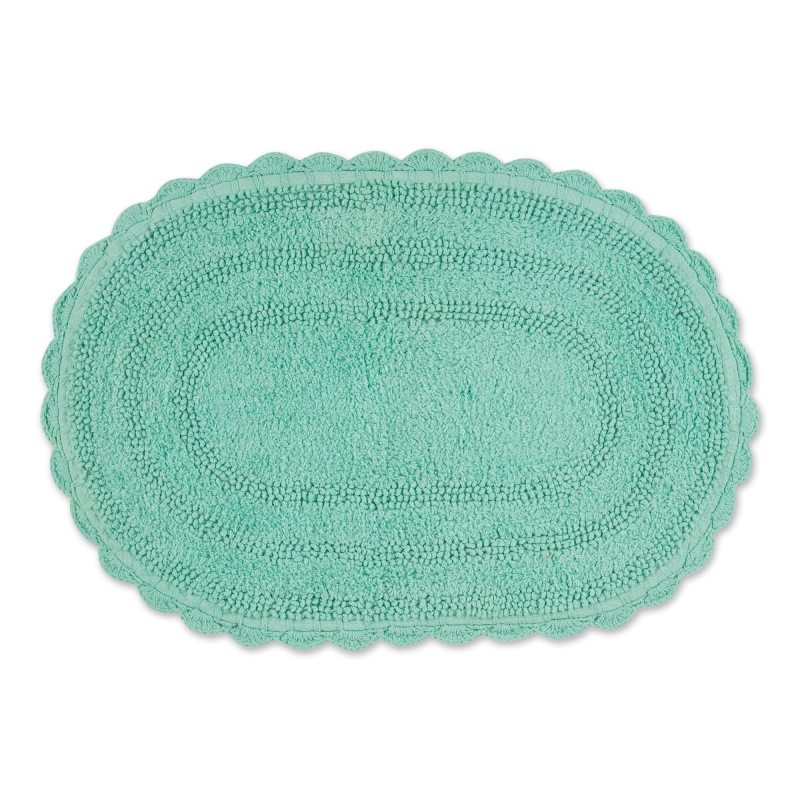 Crochet Collection Reversible Bath Mat, Round