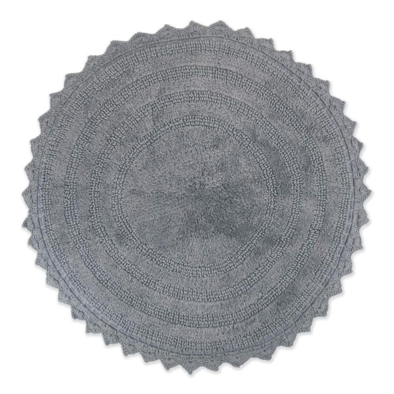 Crochet Collection Reversible Bath Mat, Round