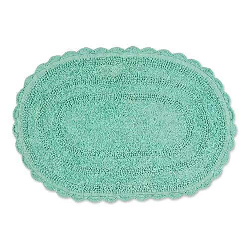 Crochet Collection Reversible Bath Mat, Round