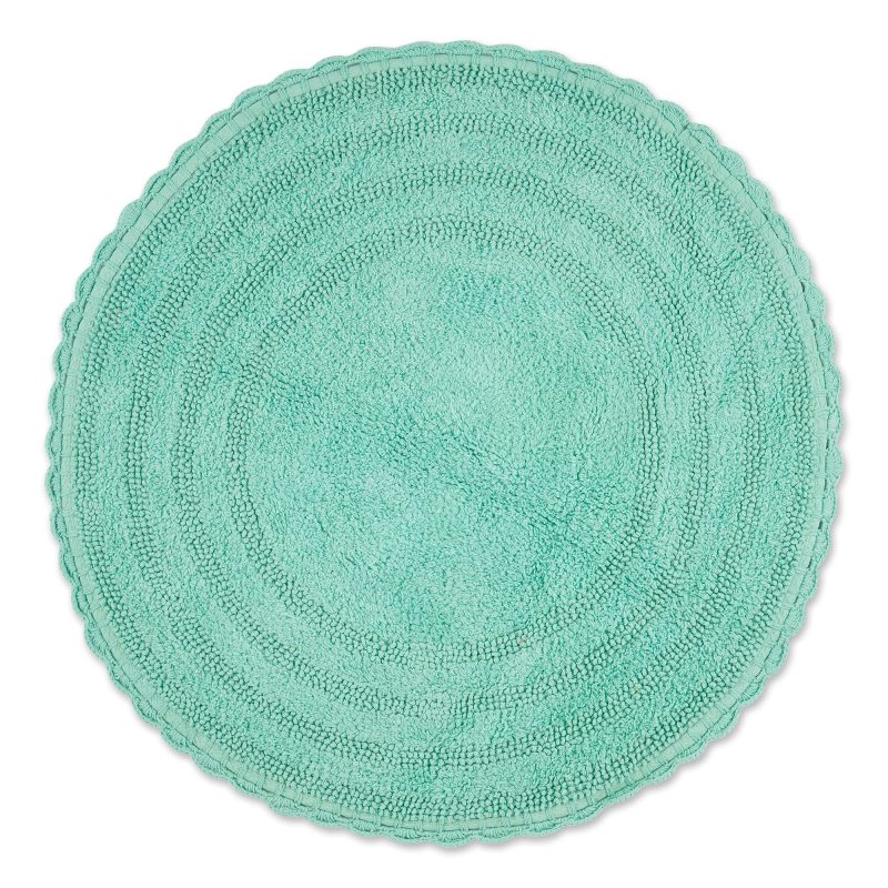 Crochet Collection Reversible Bath Mat, Round